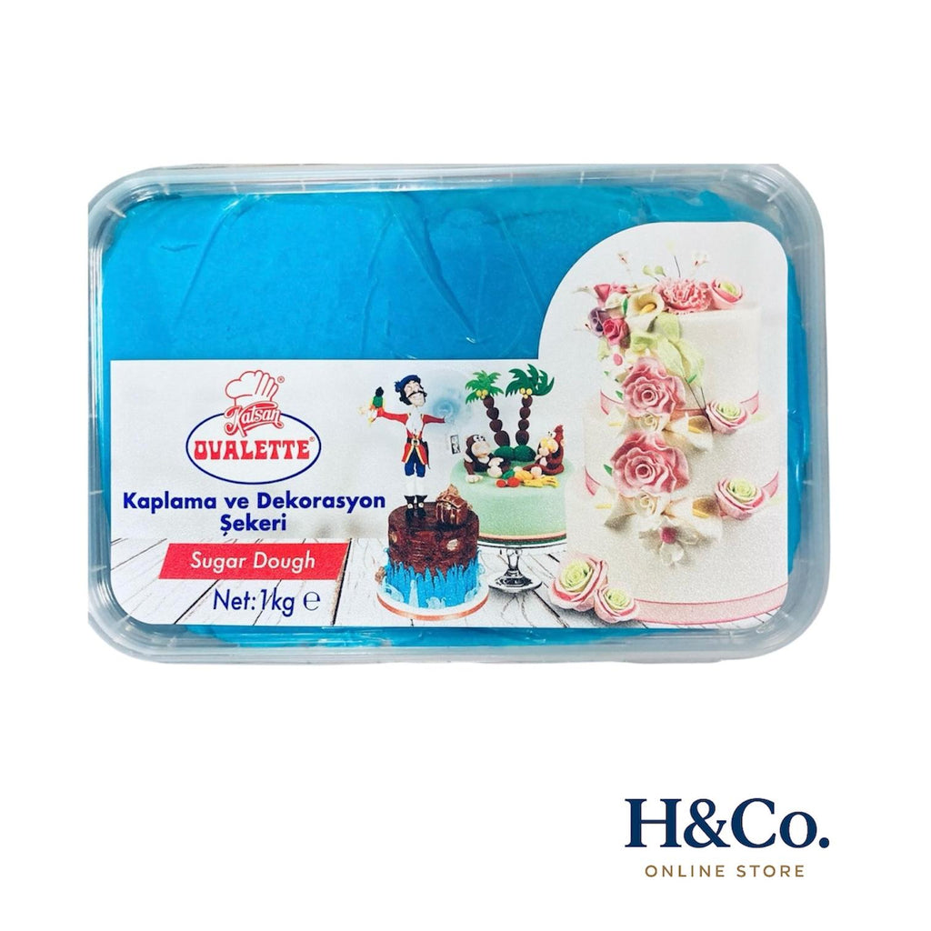OVALETTE ŞEKER HAMURU MAVİ 1 KG