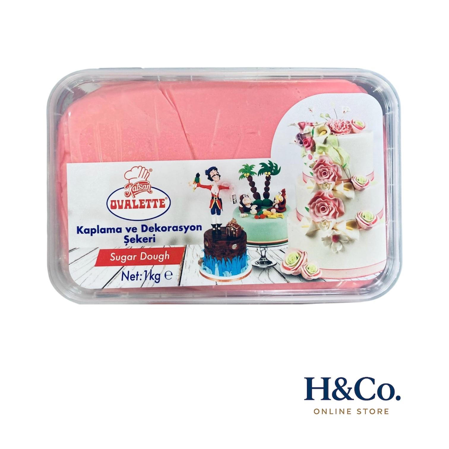 OVALETTE ŞEKER HAMURU PEMBE 1 KG