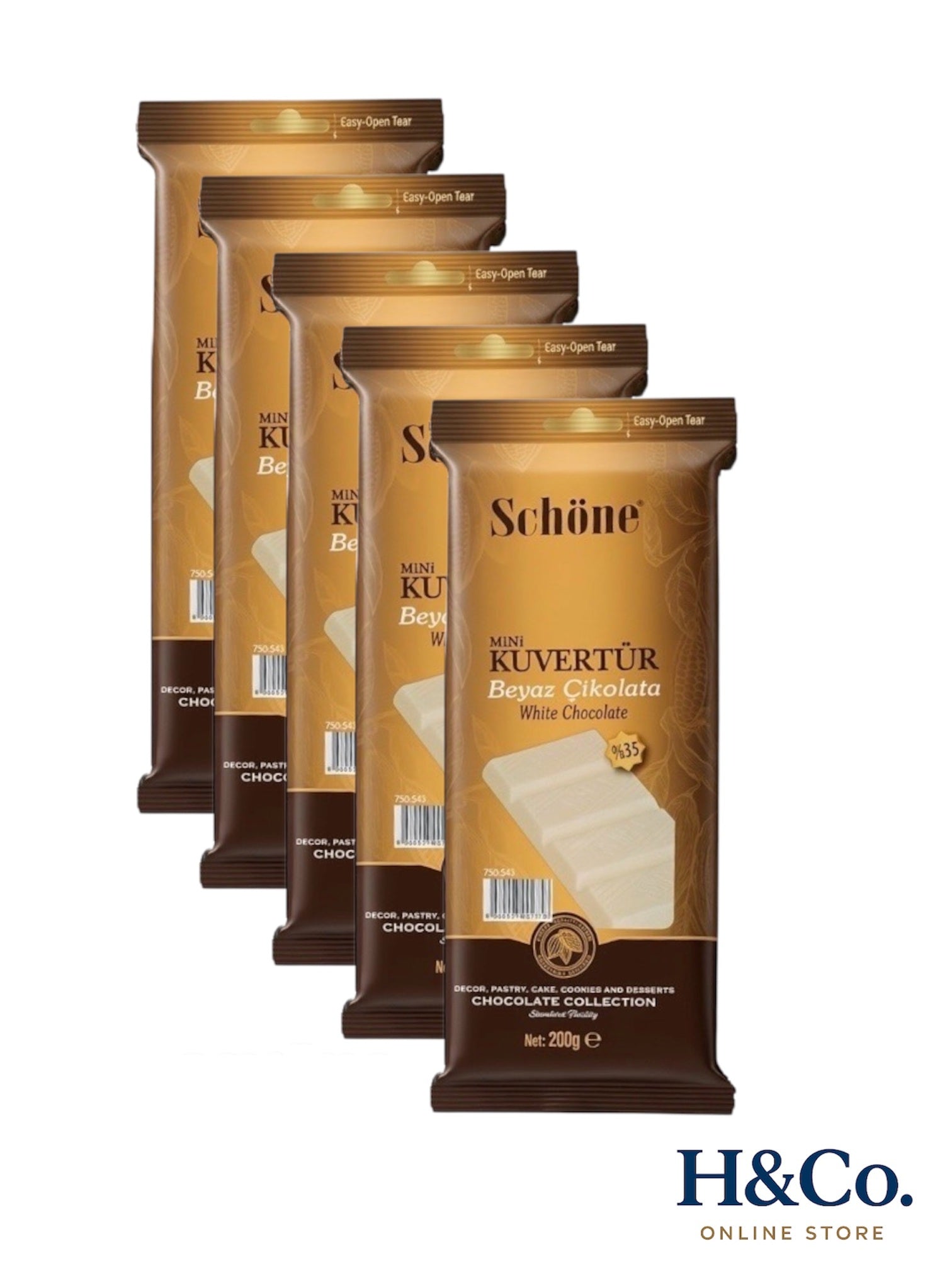 SCHÖNE MİNİ BEYAZ KUVERTÜR 200GR*5