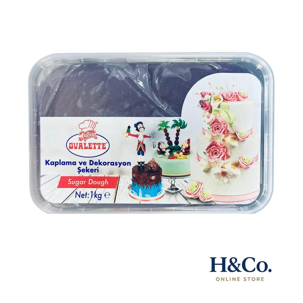 OVALETTE ŞEKER HAMURU SİYAH 1 KG