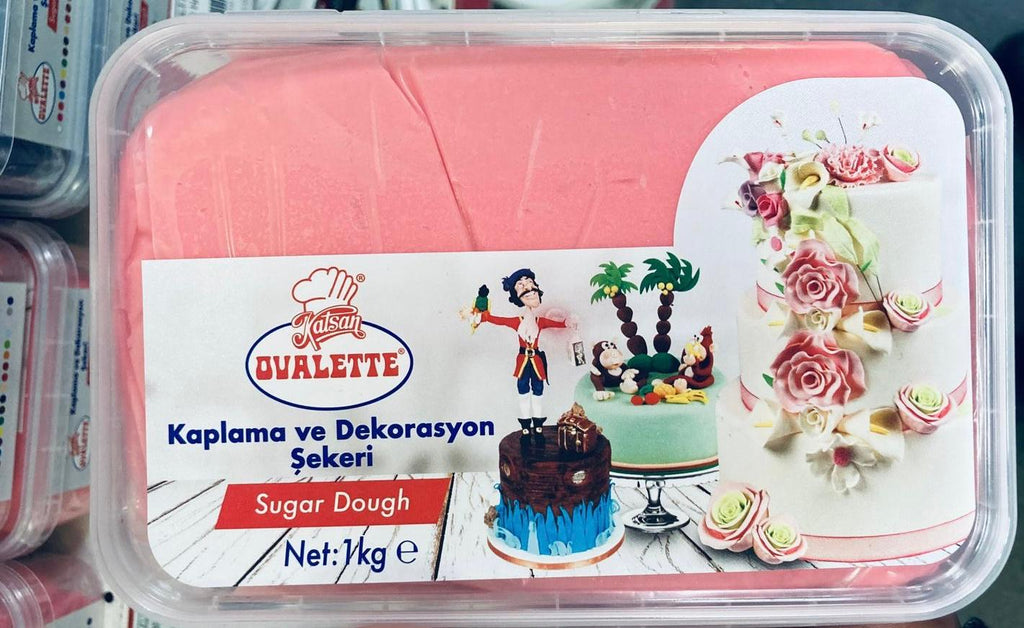 OVALETTE ŞEKER HAMURU PEMBE 1 KG