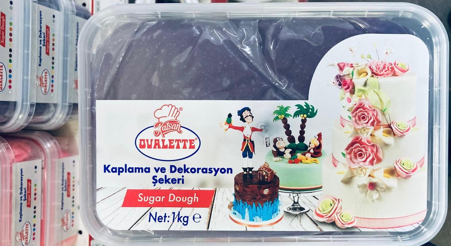 OVALETTE ŞEKER HAMURU SİYAH 1 KG