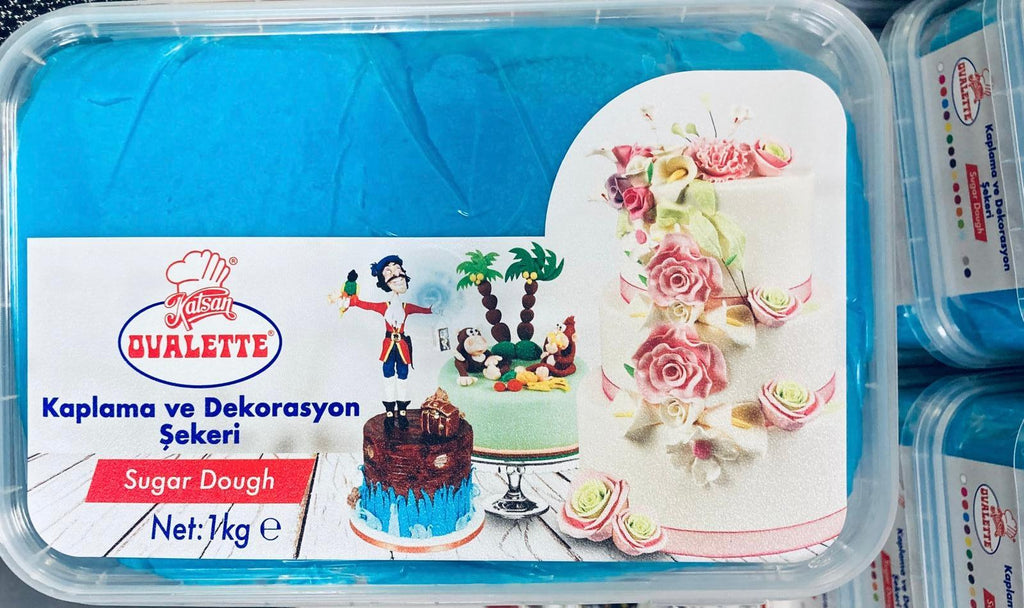 OVALETTE ŞEKER HAMURU MAVİ 1 KG