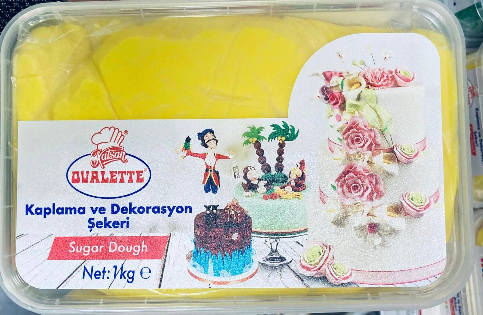 OVALETTE ŞEKER HAMURU SARI 1 KG