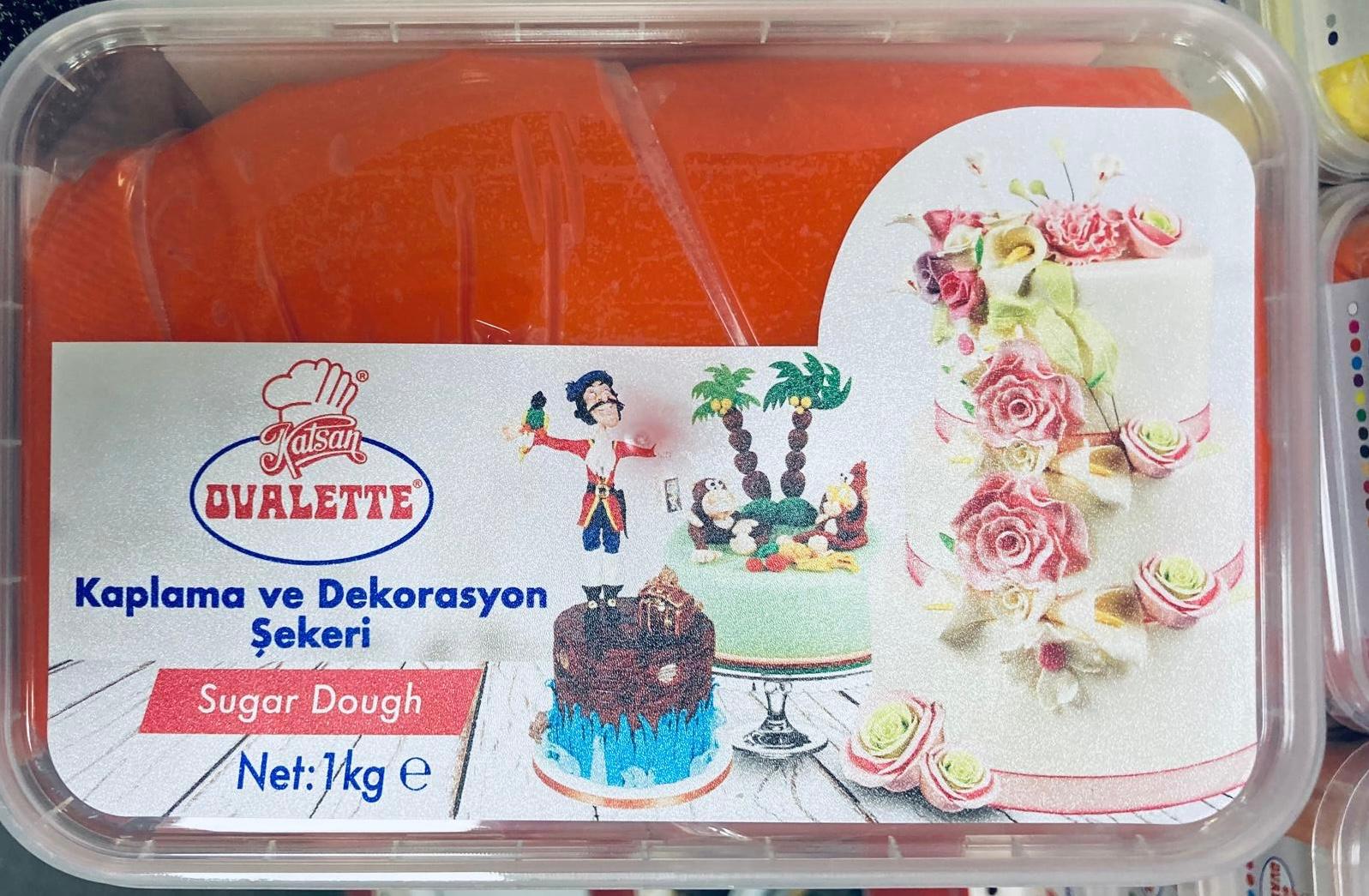 OVALETTE ŞEKER HAMURU TURUNCU 1 KG