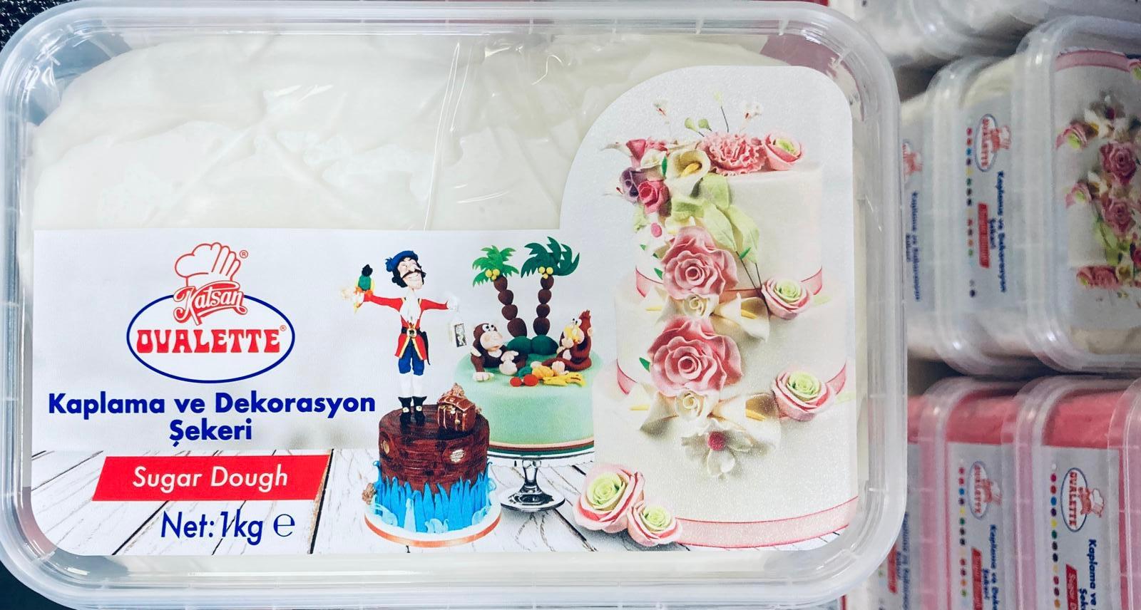 OVALETTE ŞEKER HAMURU BEYAZ 1 KG