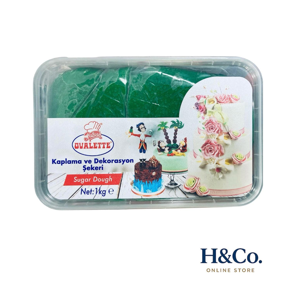 OVALETTE ŞEKER HAMURU YEŞİL 1 KG
