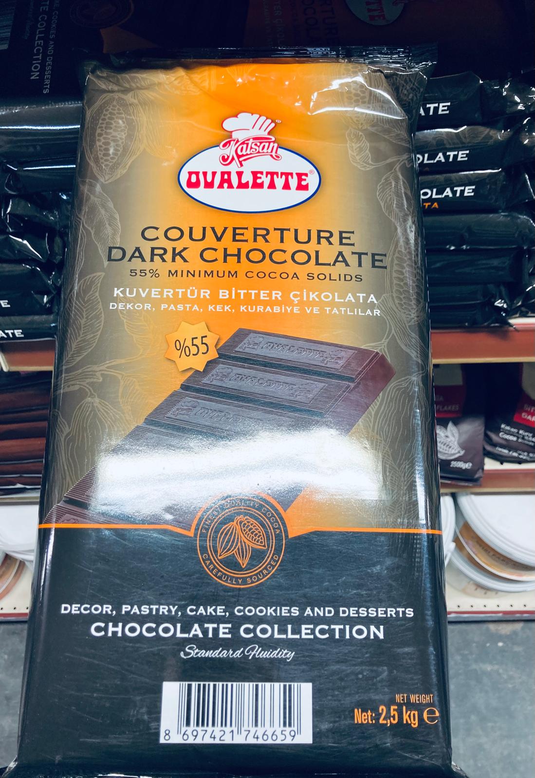 OVALETTE %55 BİTTER KUVERTÜR 2,5KG